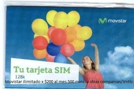 Sim Universal para Internet BAM Movistar $100